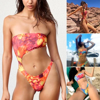 1-Töö Bandeau Ujumistrikoo Naiste Sexy Bikini Mood Suvel Supelda Suit Spa Riietus Päikest Riided, Ujumisriided B2Cshop