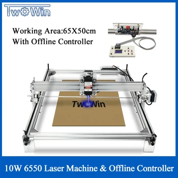 1W 5.5 W 20W Suur CNC Laser 6550 Masin Töölaua DIY lasergraveerimine Machine CNC Printer tööpiirkonna 65cmx50cm Offline Töötleja
