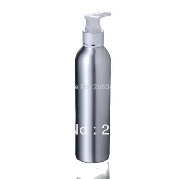 250ml Alumiiniumist pudel pudel hõbe vajutage pumba või vajuta pumba pudel või šampooni pudel