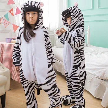 Armas Ükssarvik Animal Zebra Flanell Pidžaama Laste pehme Onesies Unisex rüü baby kids riided Poisid Tüdrukud Sleepwear Pyjama
