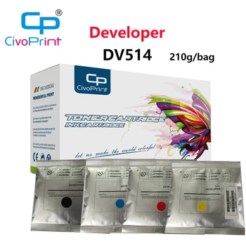 Civoprint ühilduv DV514 Arendaja Konica Minolta bizhub C658 C558 C458 C368 C308 Koopiamasin Arendaja 210g/kott, 4 värvi