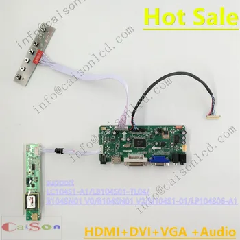 DVI-VGA-AUDIO LCD kontroller juhatuse sobib LC104S1-A1/LB104S01-TL04/B104SN01 V0/B104SN01 V2/N104S1-01/LP104S06-A1