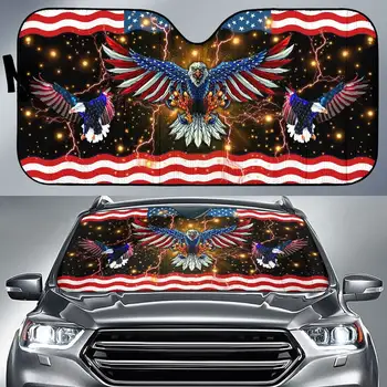 Eagle - Ameerika Lipu - Auto Päikese Vari Esiklaas Nokats, Custom Nokats, Auto Päikese Vari, isikupärastatud Kingitused