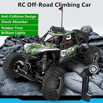 Full-Scale RC Off-Road Ronida Auto 2.4 G 1:16 4WD Kokkupõrke-Vedrustuse, amortisaatorite Kerge Elektriline Ronida Auto Mänguasi