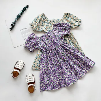 Gooporson Suvel Lille Tüdrukute Kleidid Väikesed Tüdrukud Kostüüm Lühikesed Varrukad Printsess Kleit Vestidos Fashion Korea Laste Riided