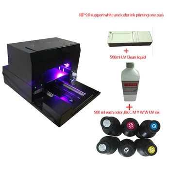 Inkjet A3 suurus 6 värviga UV printer telefon kohtuasjas &nahk$akrüül jne trükkimine ,DHL tasuta shipping