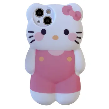Kawaii Hello Kitty Sanrio Koomiks Anime Telefon Case for Iphone 13 12 11 Pro Max Mini Xr, Xs Max 8 X 7 2022 Silikoon Kõik hinnas