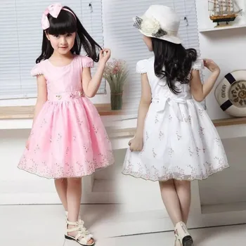 Kevade ja suve lasteriided väliskaubanduse laste kleit armas printsess kleit silmadega tüdrukud dress 1 pr