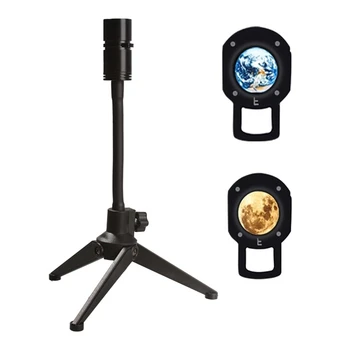 Kuu Lamp Planeedi Projektor Öö Valguses 360Degree Pööratav USB-Moon LED Öö Lambi Maa Projektsioon Lamp, Tuba Decor