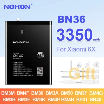 NOHON BN36 Telefoni Aku Xiaomi 6X 5X 5 9 8 SE CC9 4C 2 10 Lite 11 Pro Max Mix BM3L BM3J BN31 Suure Mahutavusega Bateria