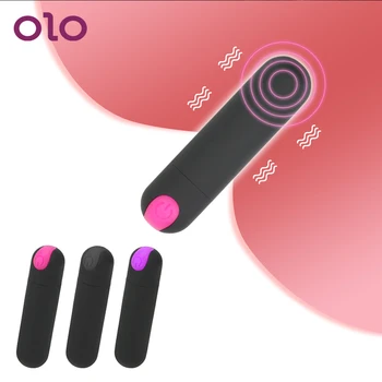 OLO 10 Speed Mini Bullet Vibraator Võimas Sõrme Disain G-spot Massager Tugev Vibratsioon, USB Laetav Sugu Mänguasjad, Naiste