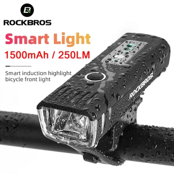 ROCKBROS Mountain Road Bike Kerge Esitulede Jalgratta Lamp Laetav LED-1500mAh MTB Jalgratas Kerge Taskulamp Bike Tarvikud