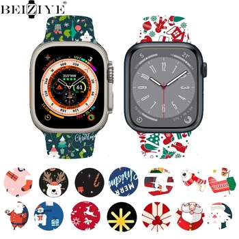 Silikoonist Rihm Correa Apple Watch Band 49mm 44mm 40mm 41mm 45mm Graffiti Prindi Käevõru iwatch Seeria Ultra 8 7 6 SE 5