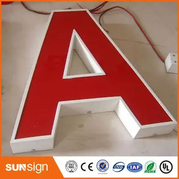 Sunsign kohandada 3D Akrüül Frontlit Led Firma logo Märk