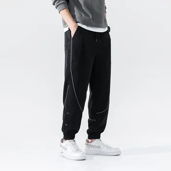 Sweatpants Meeste Uus Meeste Nupud Joggers Jaapani Streetwear Püksid Meeste Spordi Töötab Must Sörkimine Püksid Meestele