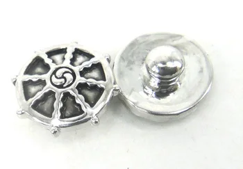 Tasuta kohaletoimetamine Mini 1.2 cm helm võlu DIY nupp metallist võlusid