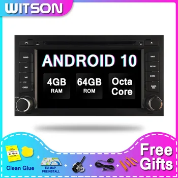 WITSON ANDROID 10.0 Puutetundlik Ekraan, Auto Audio Süsteem Multimeedia SEAT LEON 2014 4GB 64GB