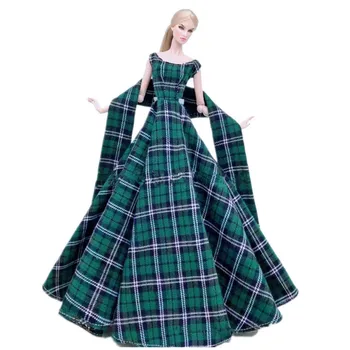 1/6 BJD Nuku Riided Fashion tumeroheline Plaided Printsess Pulmad Kleidid Kleit Barbie Riided Riided 11.5