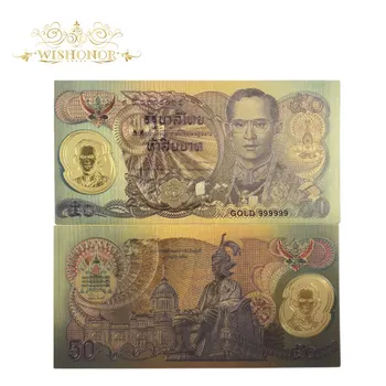 2020. aasta Uus Tai Rahatähtede 50 Bahti Bill Kuld Pangatähtede Värvidega Tai 24k kullatud Märkus Kingitus 10tk/palju