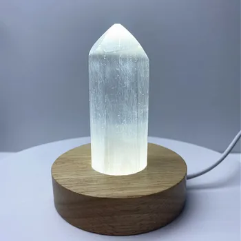 8cm Loodusliku Kvartsi Kristall Soolhape Kivi, Kristall-Lampi Obelisk Energia Crystal Kodu Feng Shui teenetemärgi