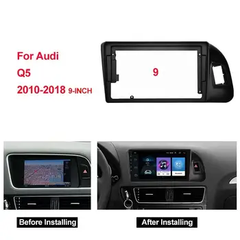 9 tolline Auto Android ekraaniga Android raadio DVD mängija raami traat center control panel bracket AUDI Q5 LHD 2010-2018