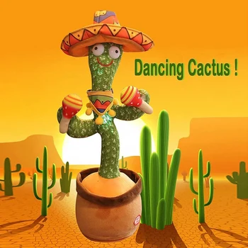 Cactus Kujuline, Plüüš-Mänguasi, 120 Laule, Mis, Elektrooniline Shake Tantsu Cactus Lapsed, Pere, Sõbrad Loominguline Mänguasi