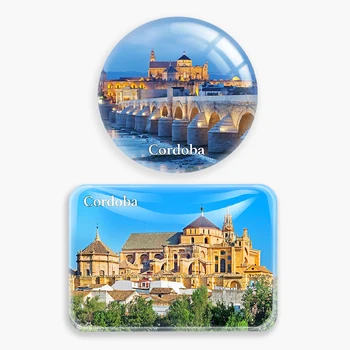 cordoba Hispaania Külmkapp Magnet World Travel Suveniiride klaas Külmkapi Magnet Kleebised Home Decor Turistide kingitus
