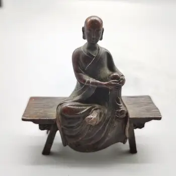 Jäljendada vana-Puhas vask skulptuur pingil Istub Buddha Kodu kaunistamiseks käsitöö kuju