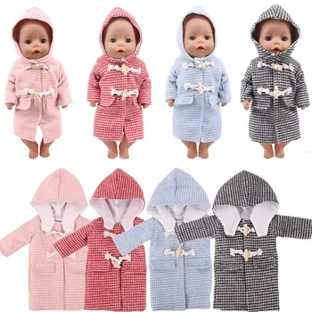 Kapuutsiga Mantel Viis Värvi Sobib 18-Inch-Ameerika Ja 43cm Baby Doll, Põlvkonna Laste Kingitused
