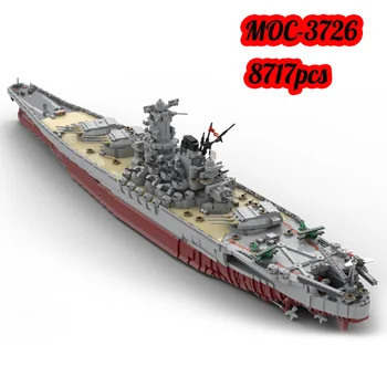KES KMS Bismarcki Paat Tellised Legendaarne Yamato Mänguasi 1:200 Sõjaväe Sõjalaeva, Mereväe, Armee ehitusplokid Ehitus Poiss Mänguasjad Kingitus