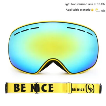 Kuum Ski Goggles Topelt Kihi Anti-fog UV400 Lumelaua Prillid vabaõhuspordi