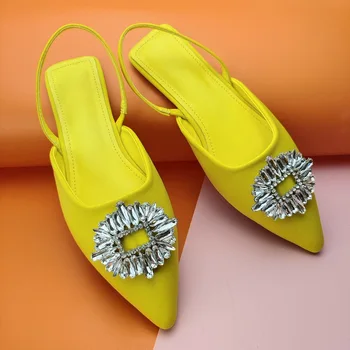 luksus brändi Suvel 2022 Naiste Sandaalid Mood Crystal Korterid Kingad Naine Toasussid Tõsta-On Zapatos De Mujer Vabaaja Lady Naiste Kingad