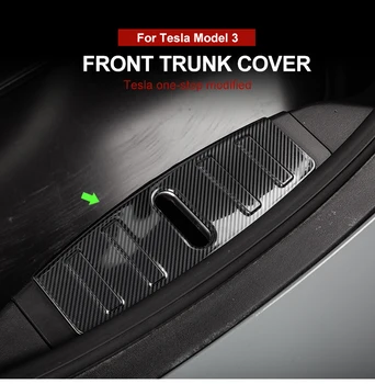 Näiteks Tesla Model 3 Uut 2021 Front Trunk Paneel Kaitseraua Kaitse Plaaster Kleebised Mootori-Kasti Kate Teenetemärgi Tarvikud Kolm