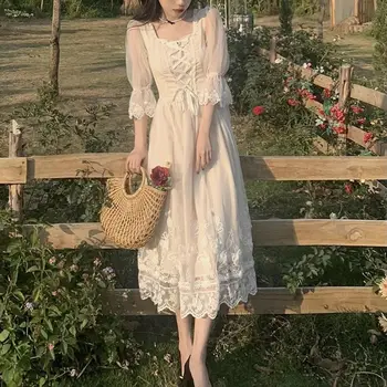 Prantsuse suureõieline laikellukas (platycodon Esimene Armastus Kleit Kevadel ja Suvel Keskmise pikkusega Silma Tikandid Haldjas Kleit suvine kleit