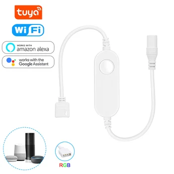 Tuya WiFi Smart LED Valgus Contoller 4 Pin RGB-KS 5-24V hääljuhtimine Ühendage kontrolleri Töö Alexa Kaja, Google Kodu
